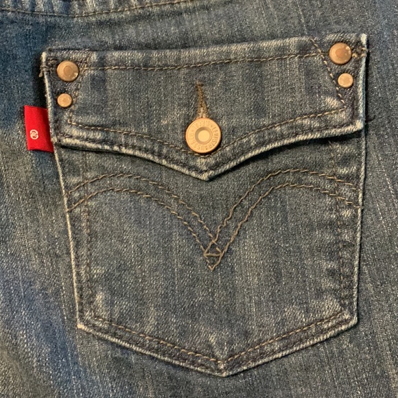 Levi’s SZ 4 526 Slender Boot Double Button Flap Pocket Jeans - Picture 9 of 14